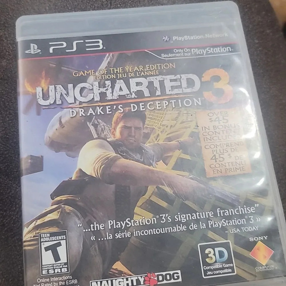 Uncharted 3 drakes deception Playstation 3 video game - Picture 1 of 3